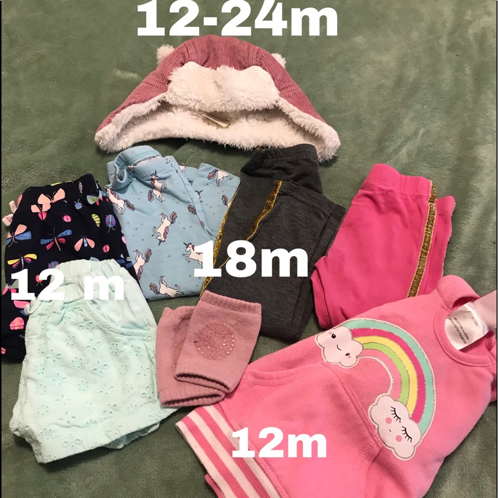 All baby girls clothes 12-18 months